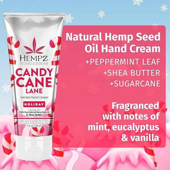 ❤️HEMPZ HAND CREAM CANDY CANE LANE LOTION MOISTURIZER - SEALED - UNOPENED - Picture 5 of 11